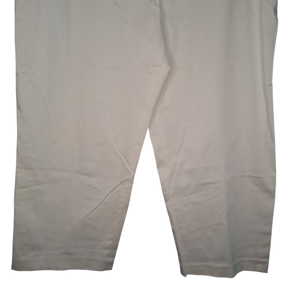 NEW B. Design White Dressy Capris Size 14 - Picture 5 of 8